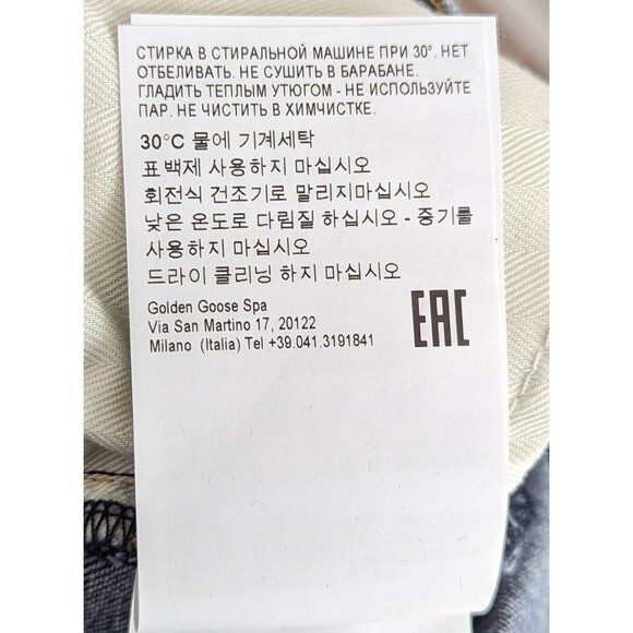 Golden Goose Deryn Cropped Flared Jeans Women's Size 30 Medium Wash Blue Denim - Picture 14 of 16